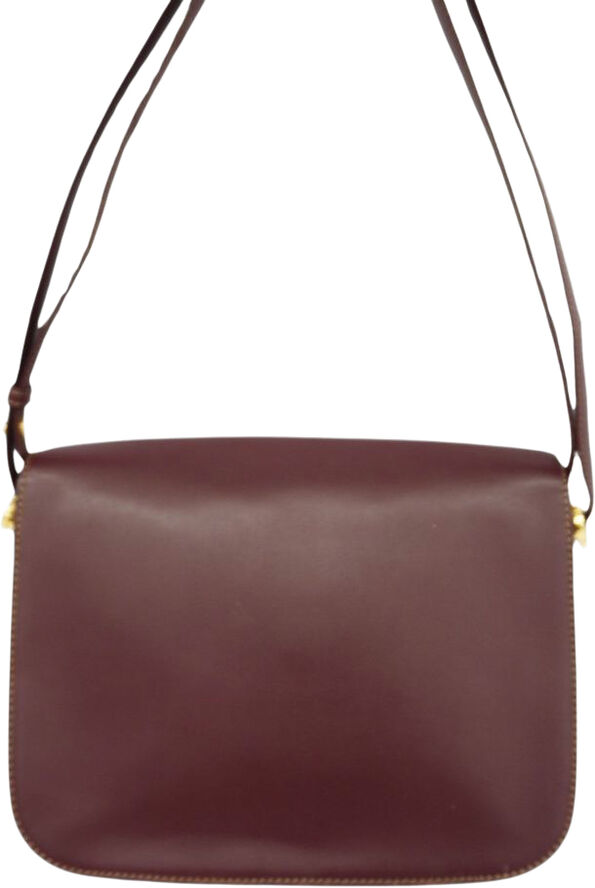 Cartier Vintage Cartier Shoulder Bag Burgundy
