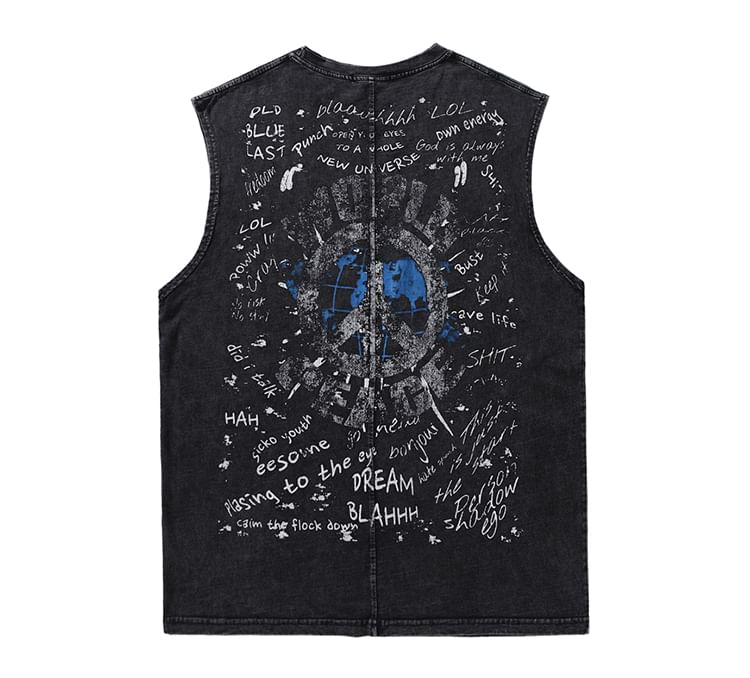 CHIC ERRO - Tanktop met ronde hals en letters