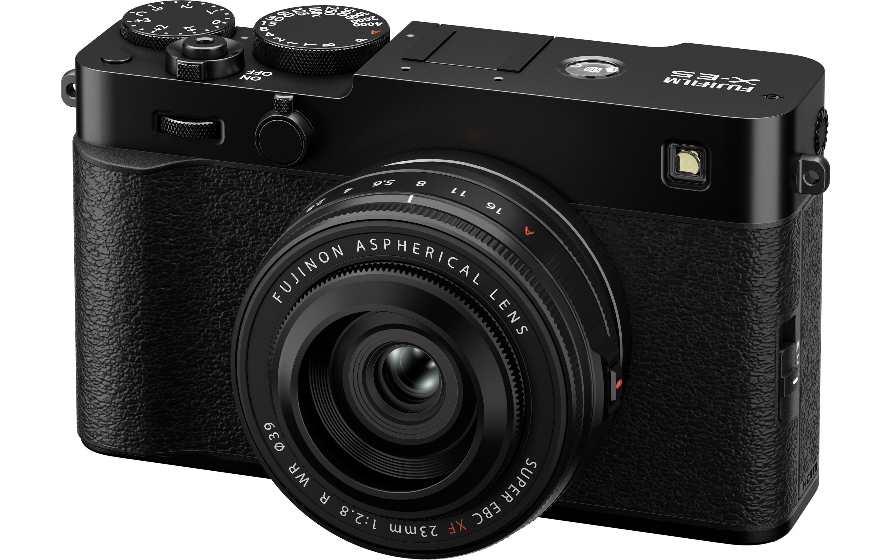 X-E5 XF 23mm F/2.8 Kit Schwarz<br>Spiegellose Digitalkamera mit einem leichten, kompakten Gehäuse mit Objektiv