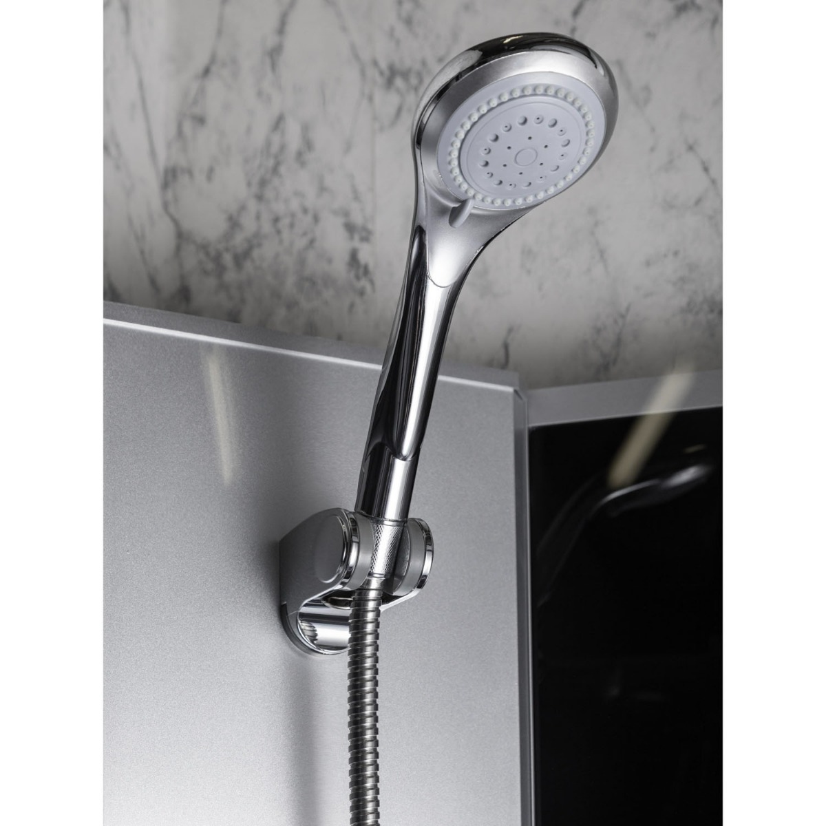 Kerra Evora complete douchecabine met zitting 90x90cm zwart