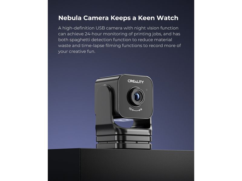 Creality Smartkit – Nebula Kamera und Pad Zubehör für Creality 3D-Drucker mit UBS Cam, Nachtsicht, Zeitraffer und OSPad 4.3i