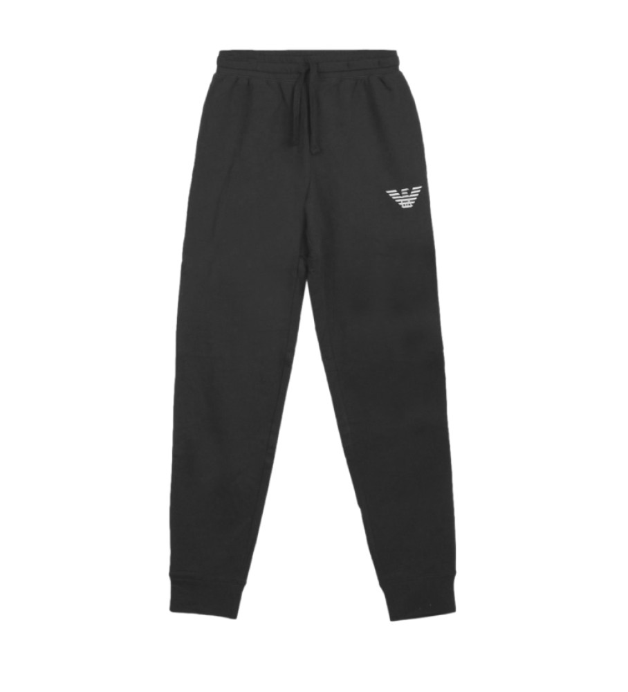 Conjunto de pijama preto Emporio Armani