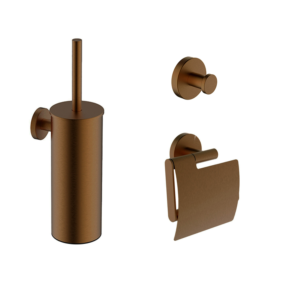 Mueller Hilton toiletaccessoiresset geborsteld brons
