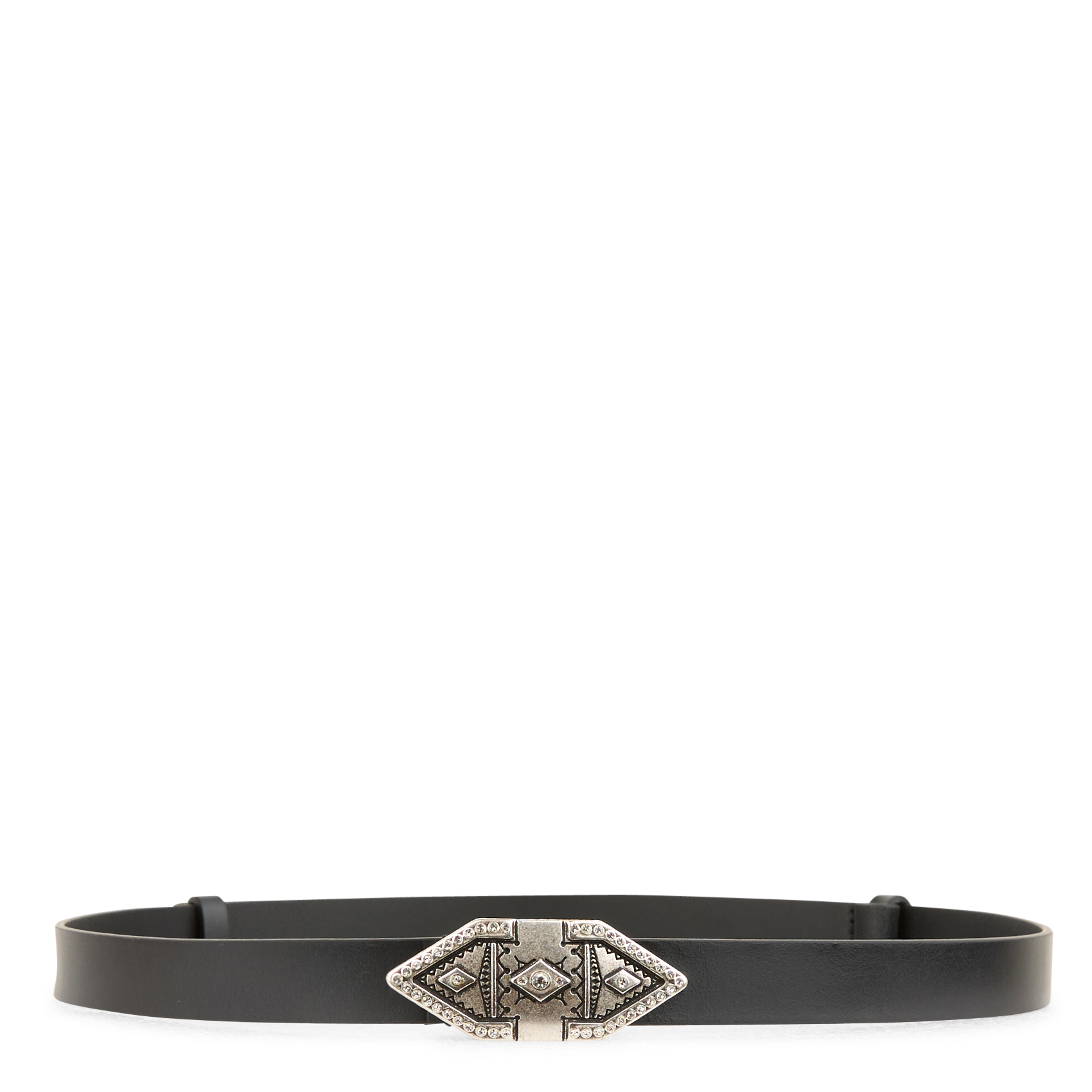 BIWY - Ceinture bijou en cuir | Noir