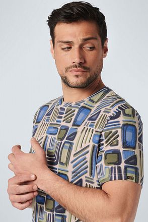 No Excess T-Shirt Print Blauw 20340450-137 kopen