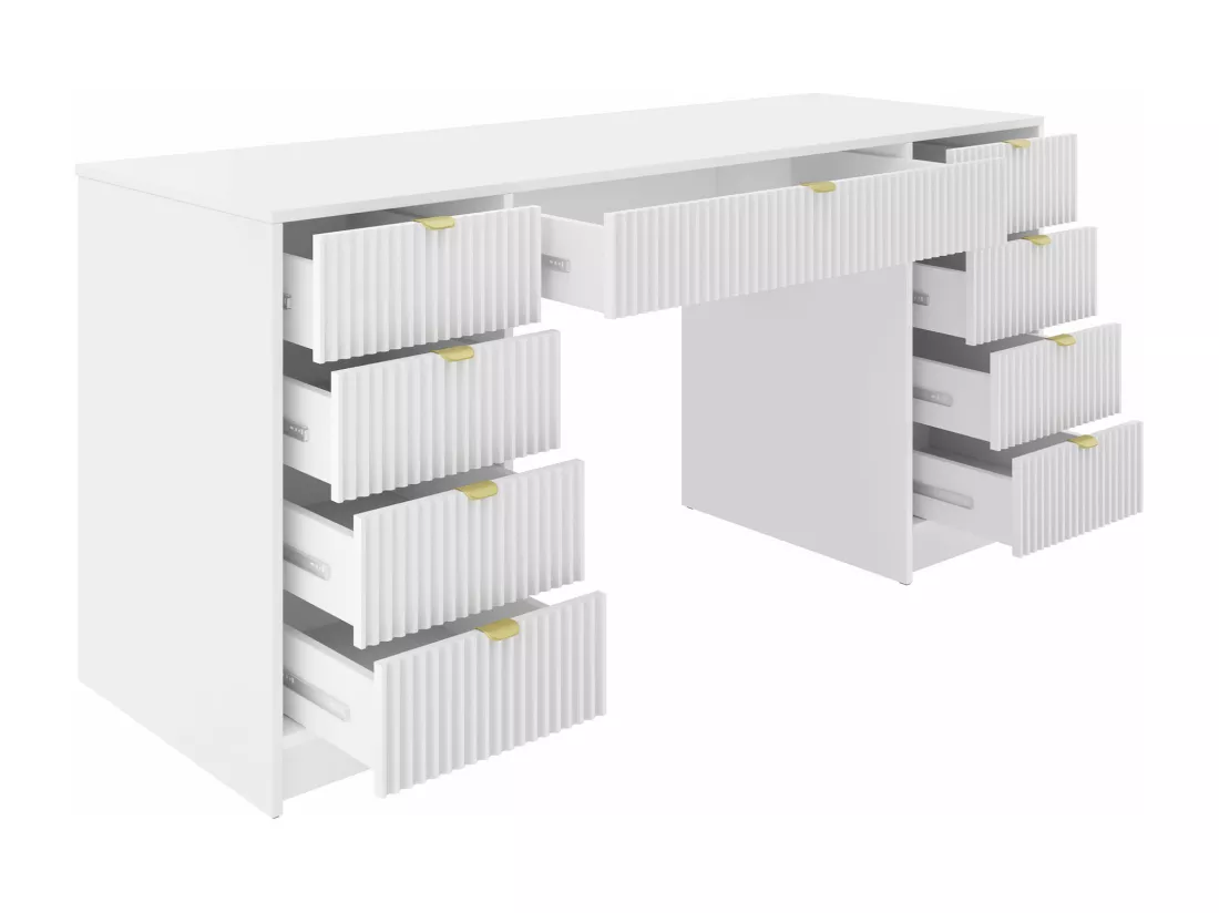 Bureau Comfivo Larmire 110, Avec tiroirs, 76x154x55cm, Beige