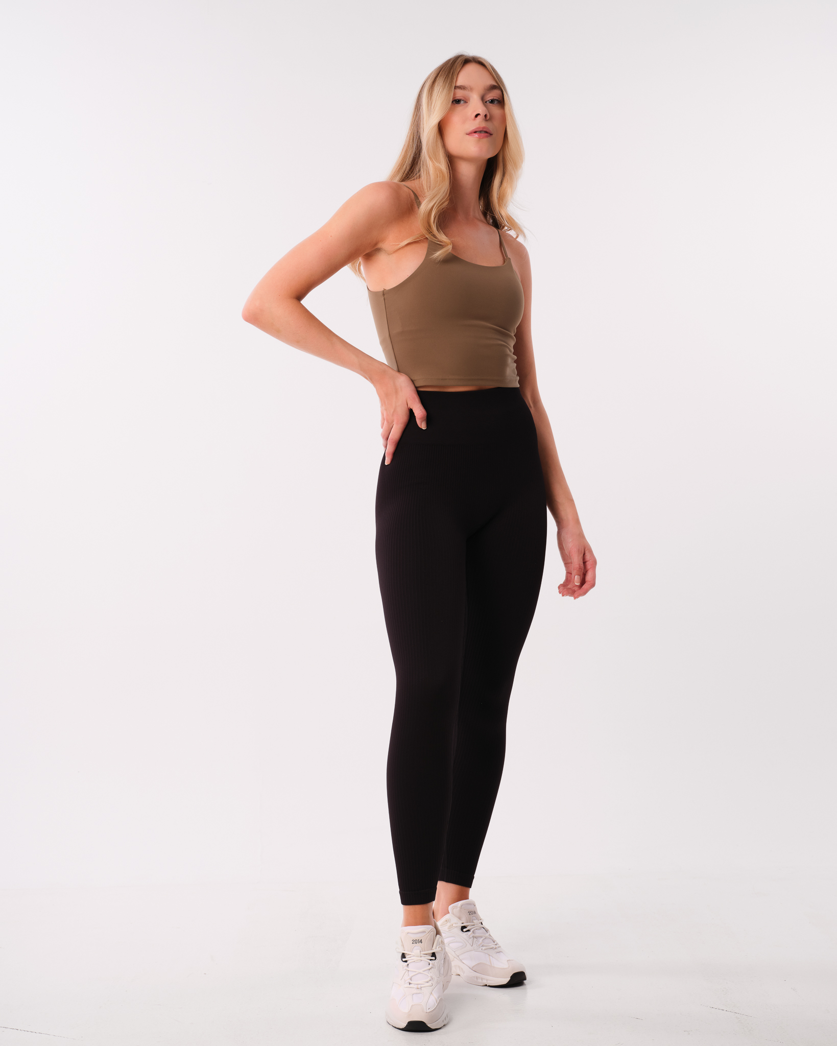 Bumpro Perfect Wide Rib Scrunch Tights Black