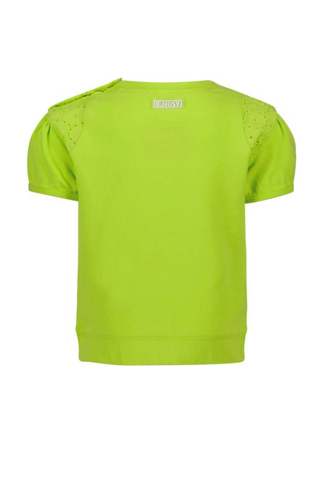 B.Nosy T-shirt met printopdruk gifgroen