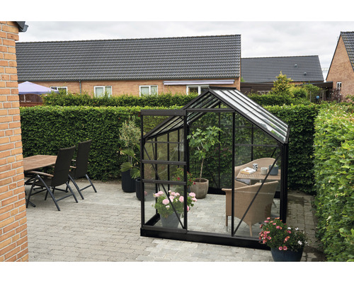 Kas Halls Popular 86 Helder Glas 3 mm 193 x 257 cm Zwart