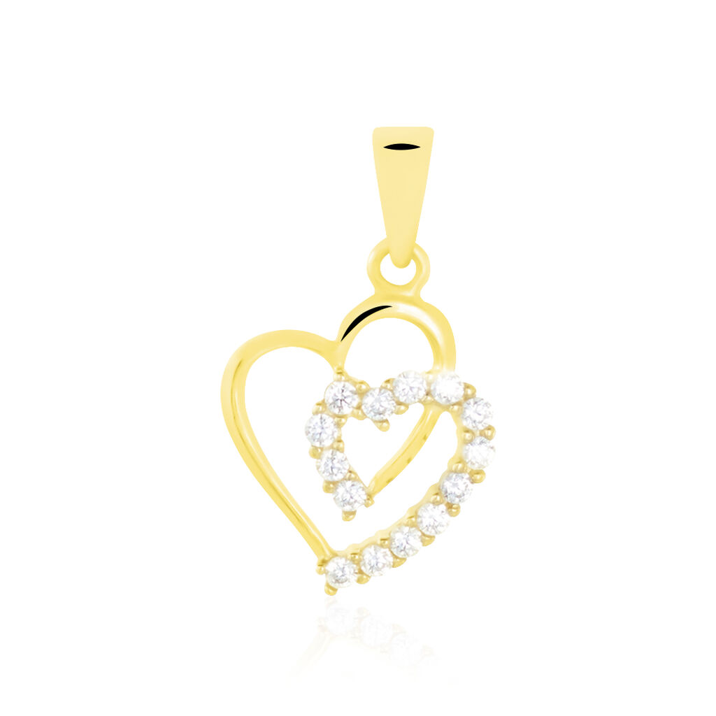 Pendentif Ivena Or Jaune Oxyde De Zirconium