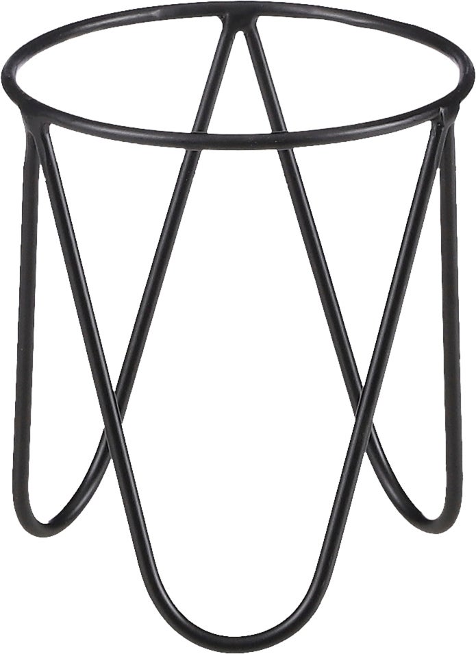 Mica Decorations plantenstandaard zwart D 11 H 12,5 cm