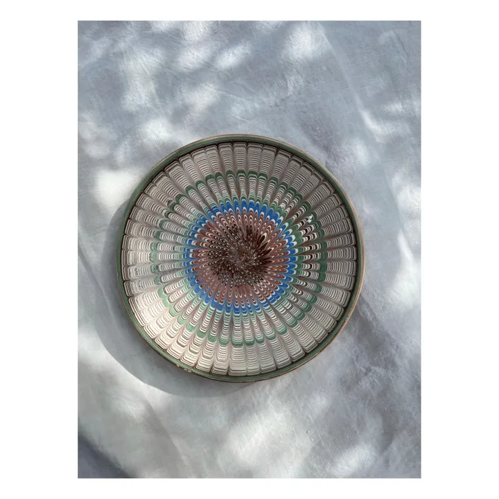 Les Petits Bohèmes Assiette en céramique spirales