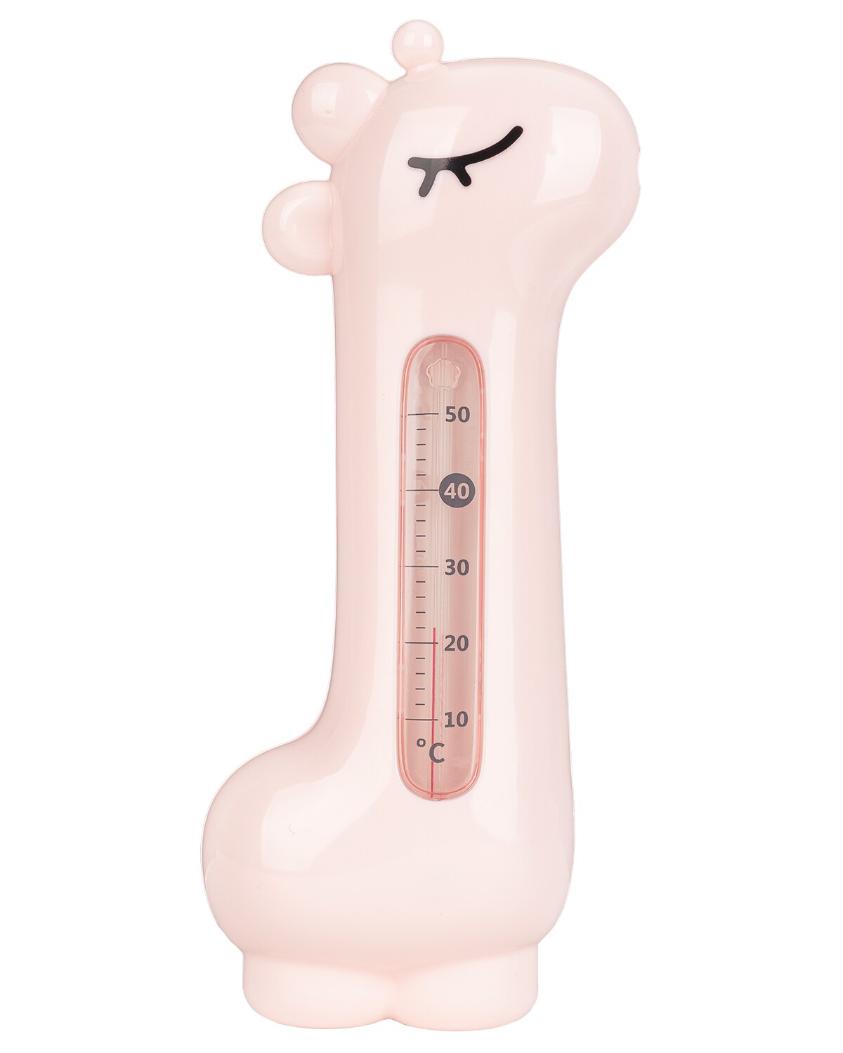 Kikkaboo Wasserthermometer Giraffe, Badethermometer, Messbereich von 10 bis 50°C rosa