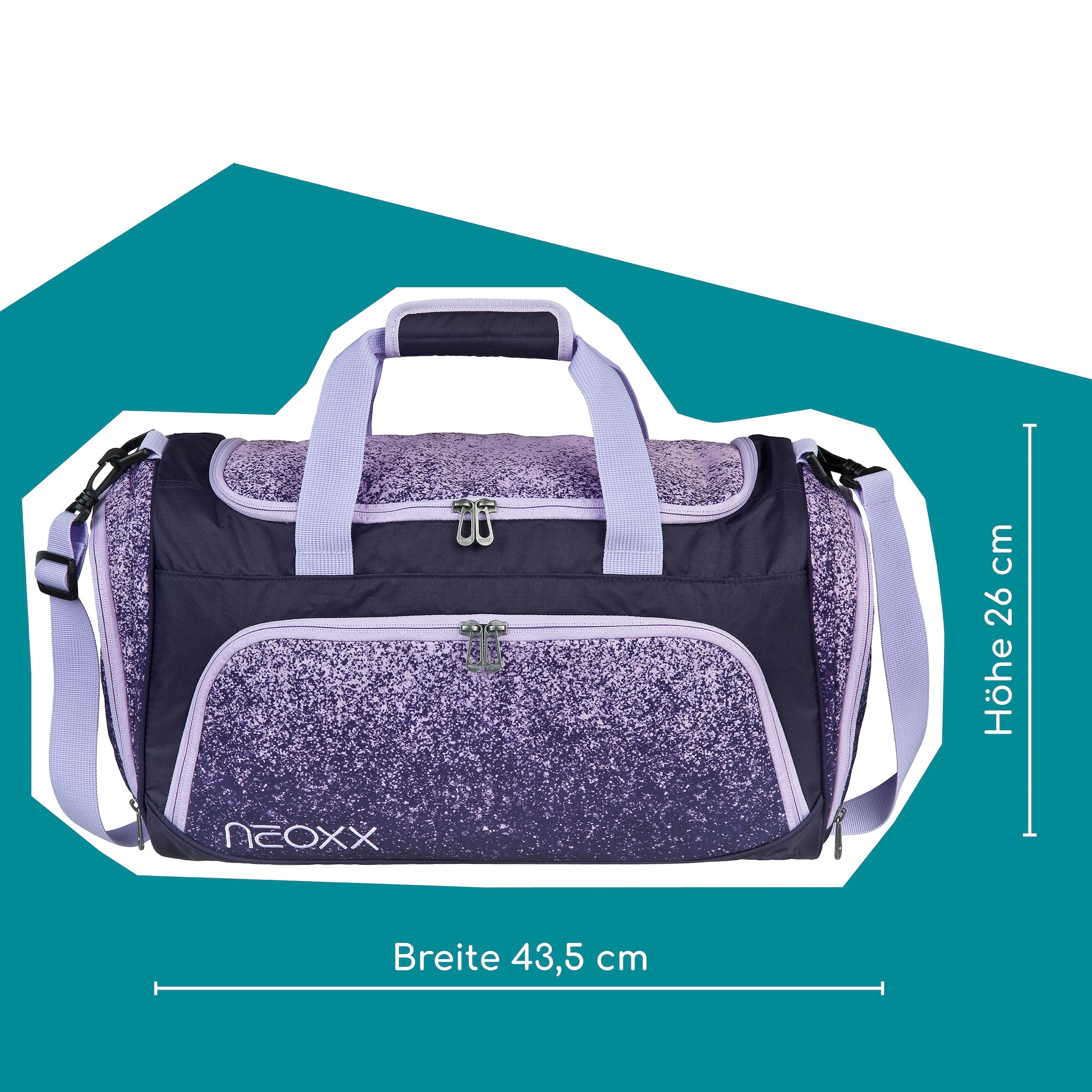 neoxx Sporttasche »Move, Glitterally perfect« teilweise aus recyceltem Material