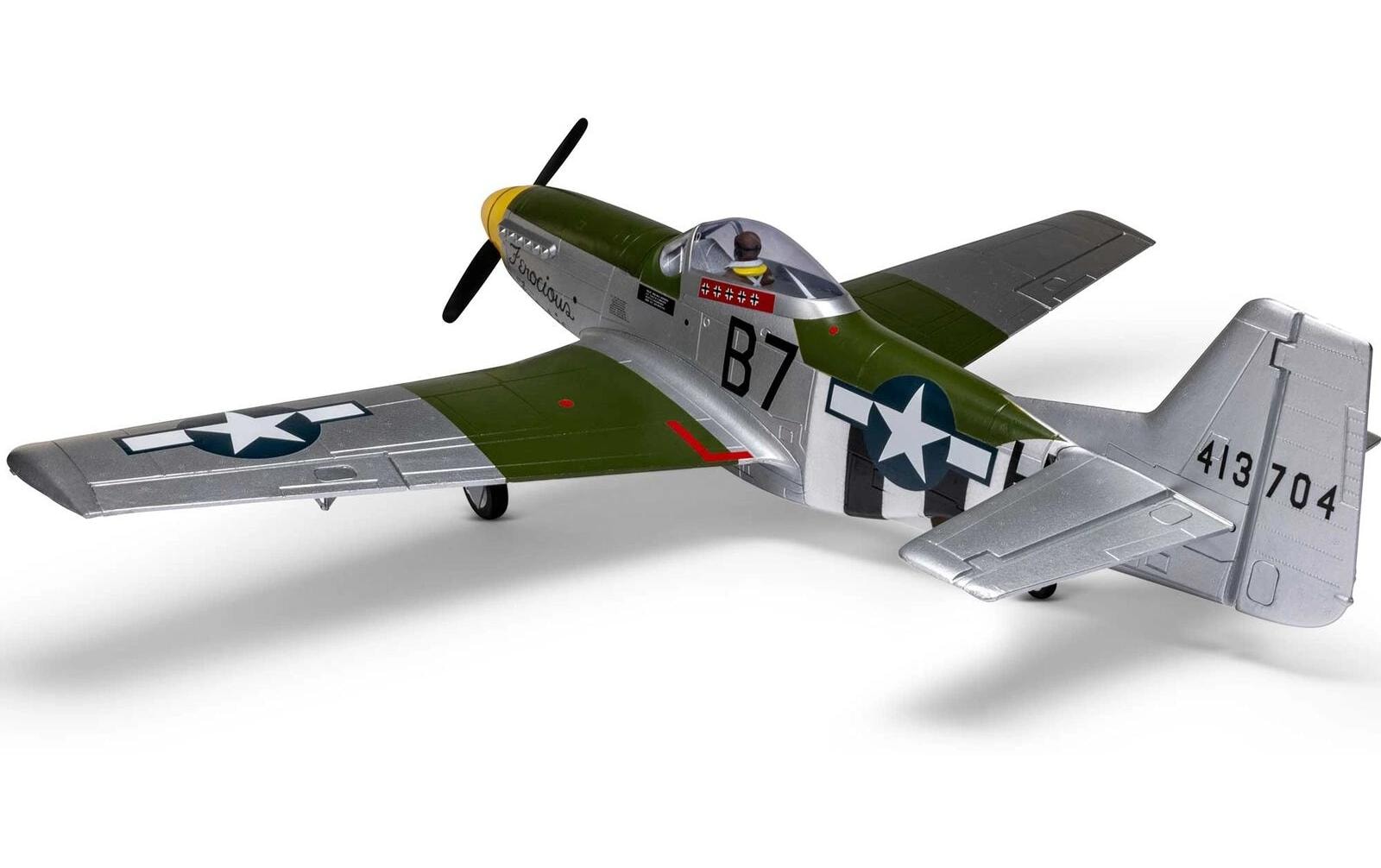 Warbird P-51D Mustang 1000 mm BNF, AS3X+ und SAFE Select<br>Warbird-Modell für Anfänger