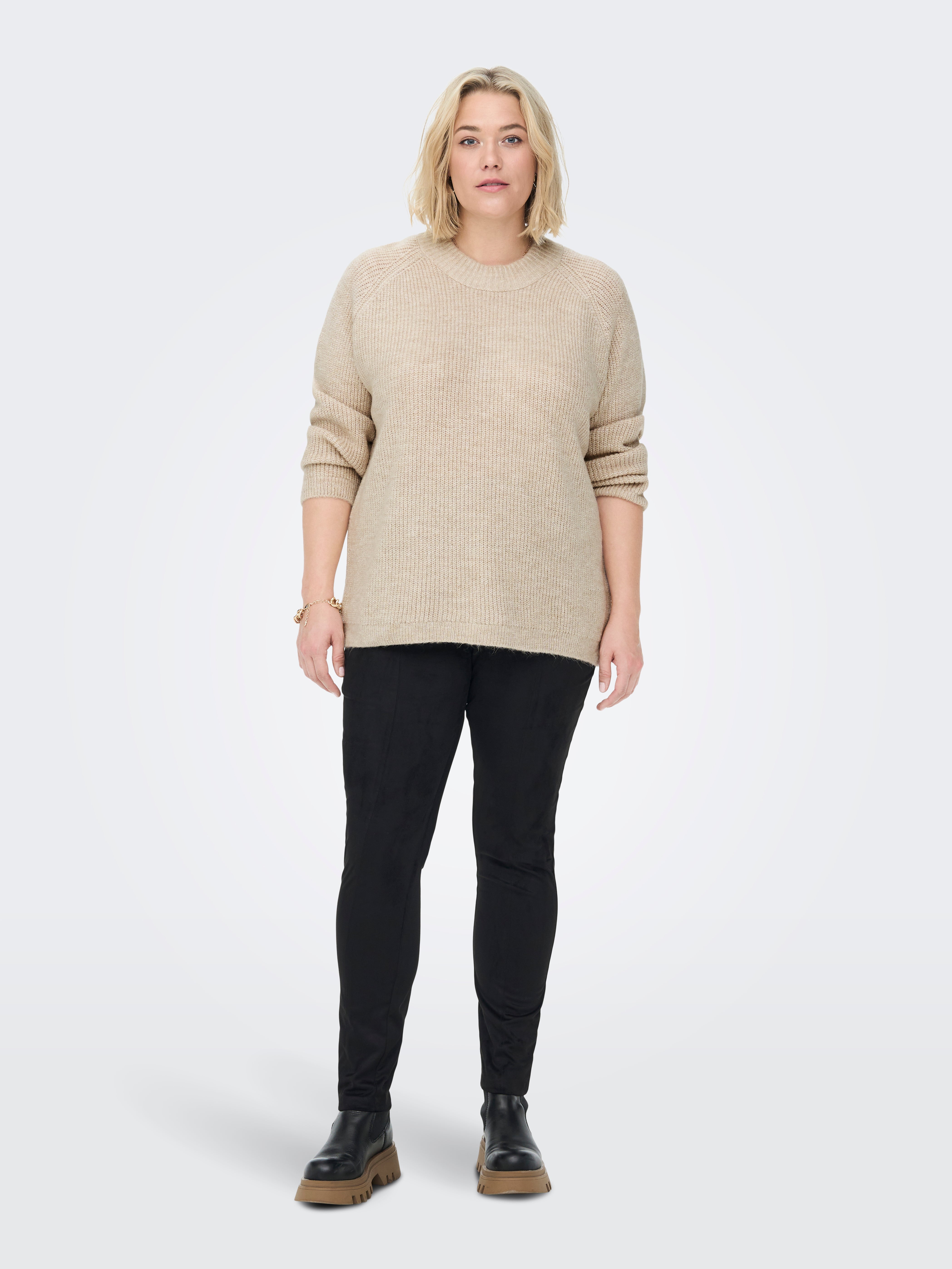 CARJADE Strickpullover Whitecap Gray