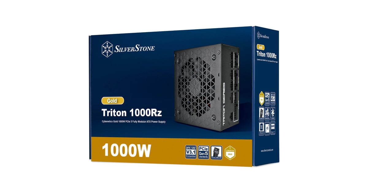 SilverStoneTriton 1000Rz modulaire 1000 watt voeding   (Zwart, 1x 12V-2x6, 4x PCIe)