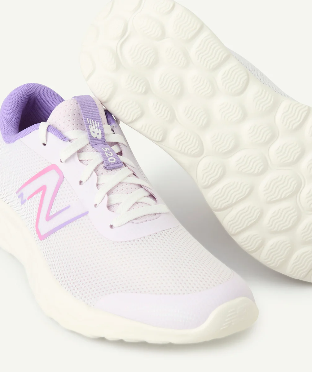 NEW BALANCEBASKETS ADO À LACETS 520 BLANC ET MAUVE
