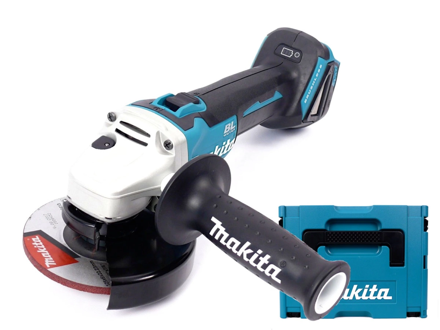 Makita DGA506ZJ 18V Li-Ion Accu haakse slijper body in Mbox - 125mm - koolborstelloos - softstart