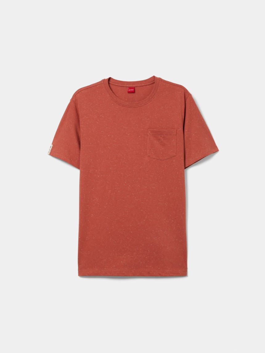T-shirt em algodão com bolso