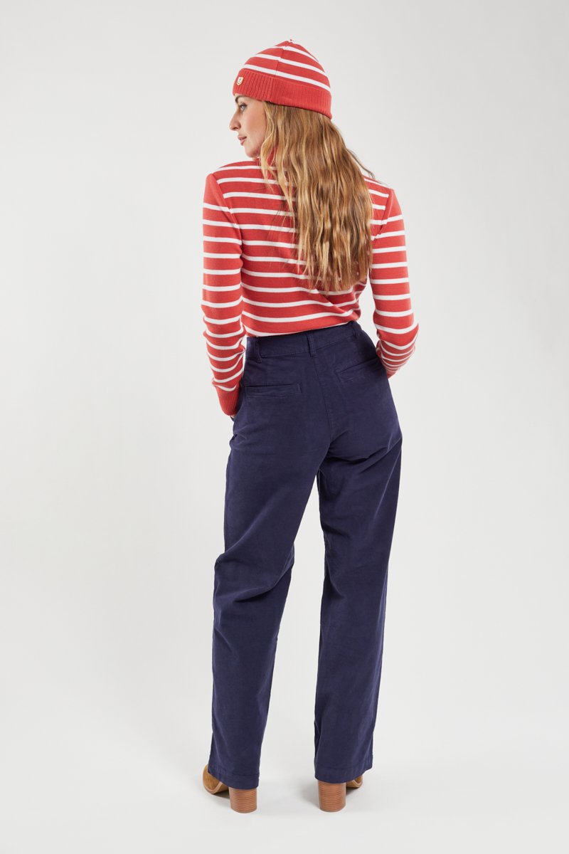 Pantalon large - velours côtelé
