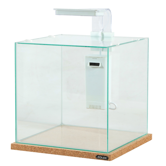 Aquarium Betta Kub blanc 15.6 litres - L.27 x P.27 x H.34 cm