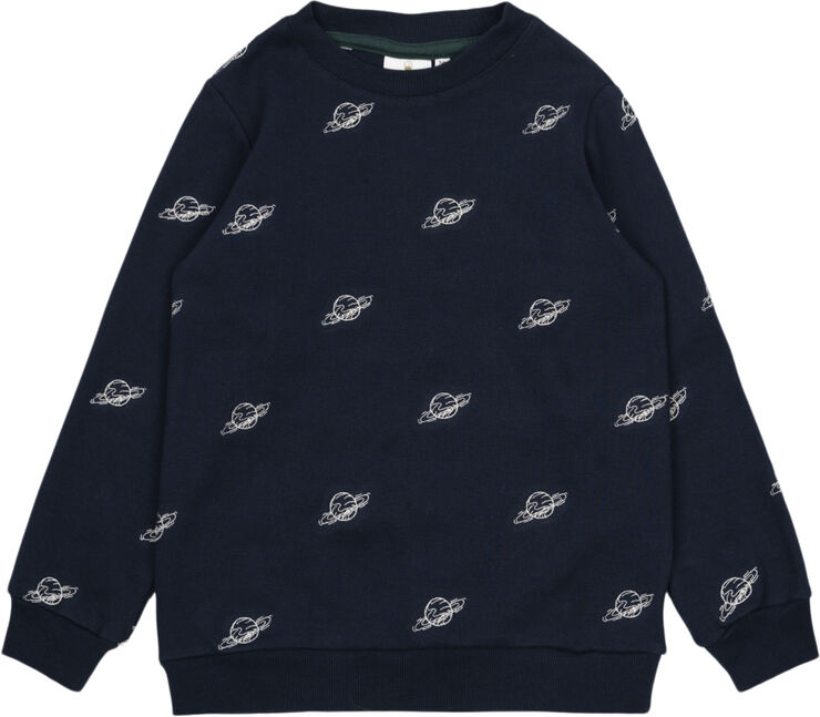 The New TNMarty Pique Sweatshirt Navy blazer plane