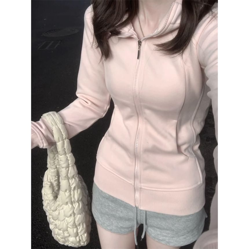 Fanoy - Effen hoodie met rits