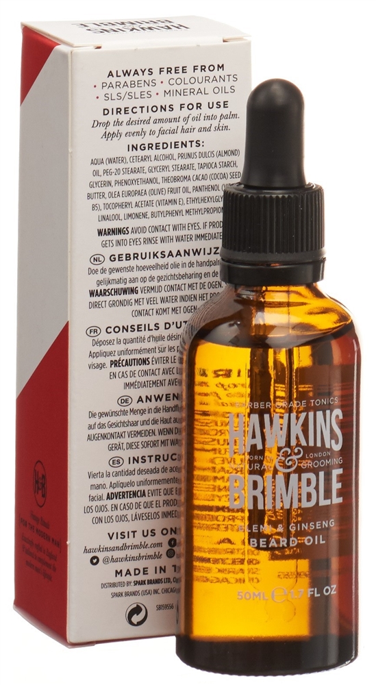 HAWKINS & BRIMBLE Beard Oil<br>50 ml, Flasche, Öl