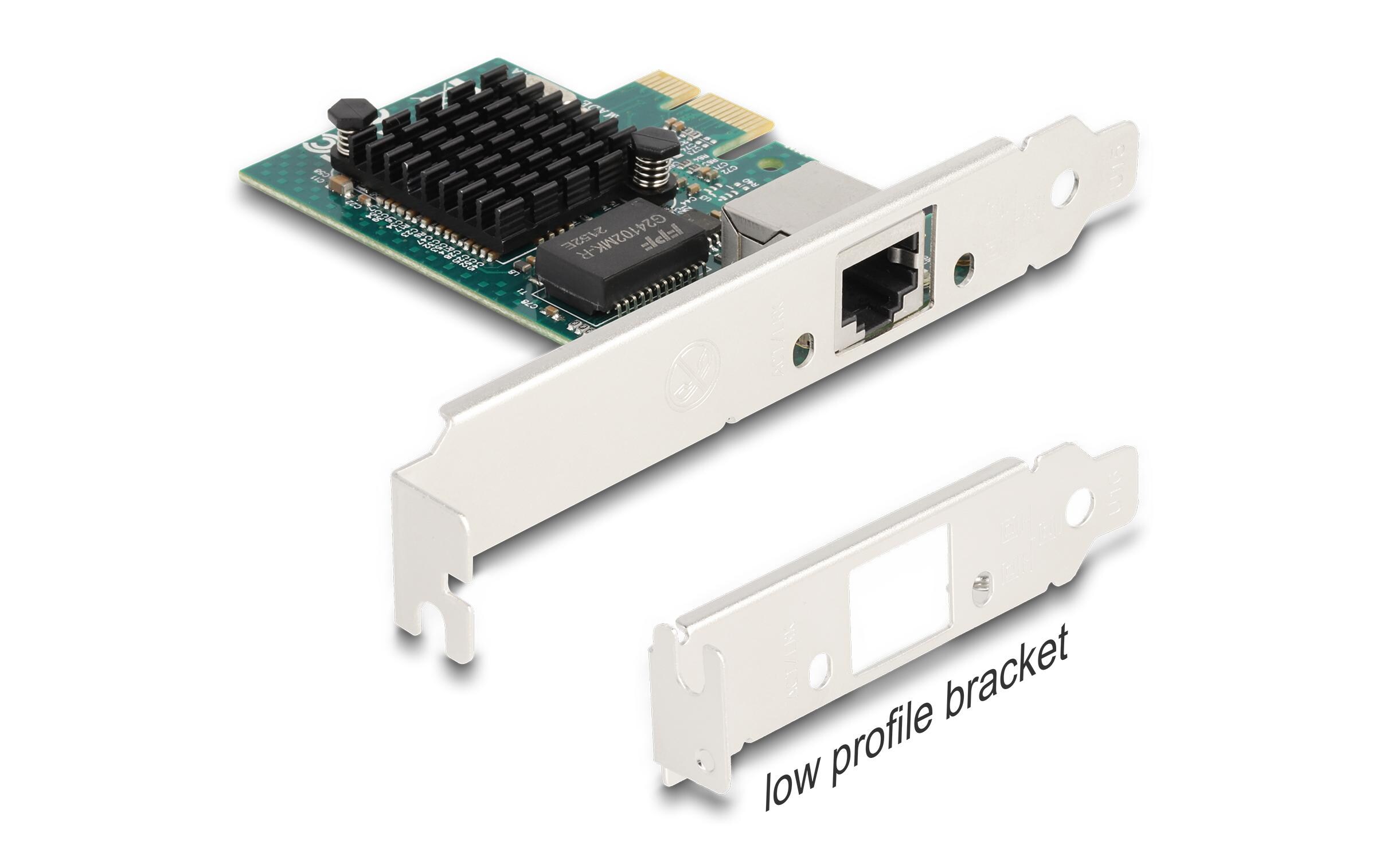 Netzwerkkarte 1x RJ45 Gigabit, PCI-Express x1Delock PCI Express x1 Karte zu 1 x RJ45 Gigabit LAN BCM