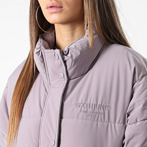 Doudoune Femme Longue W33496MOW Violet Clair