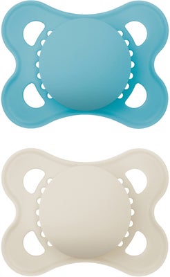 MAM Original Smokker & Air Silikon Smokk 0-6m 4-Pack, Blå
