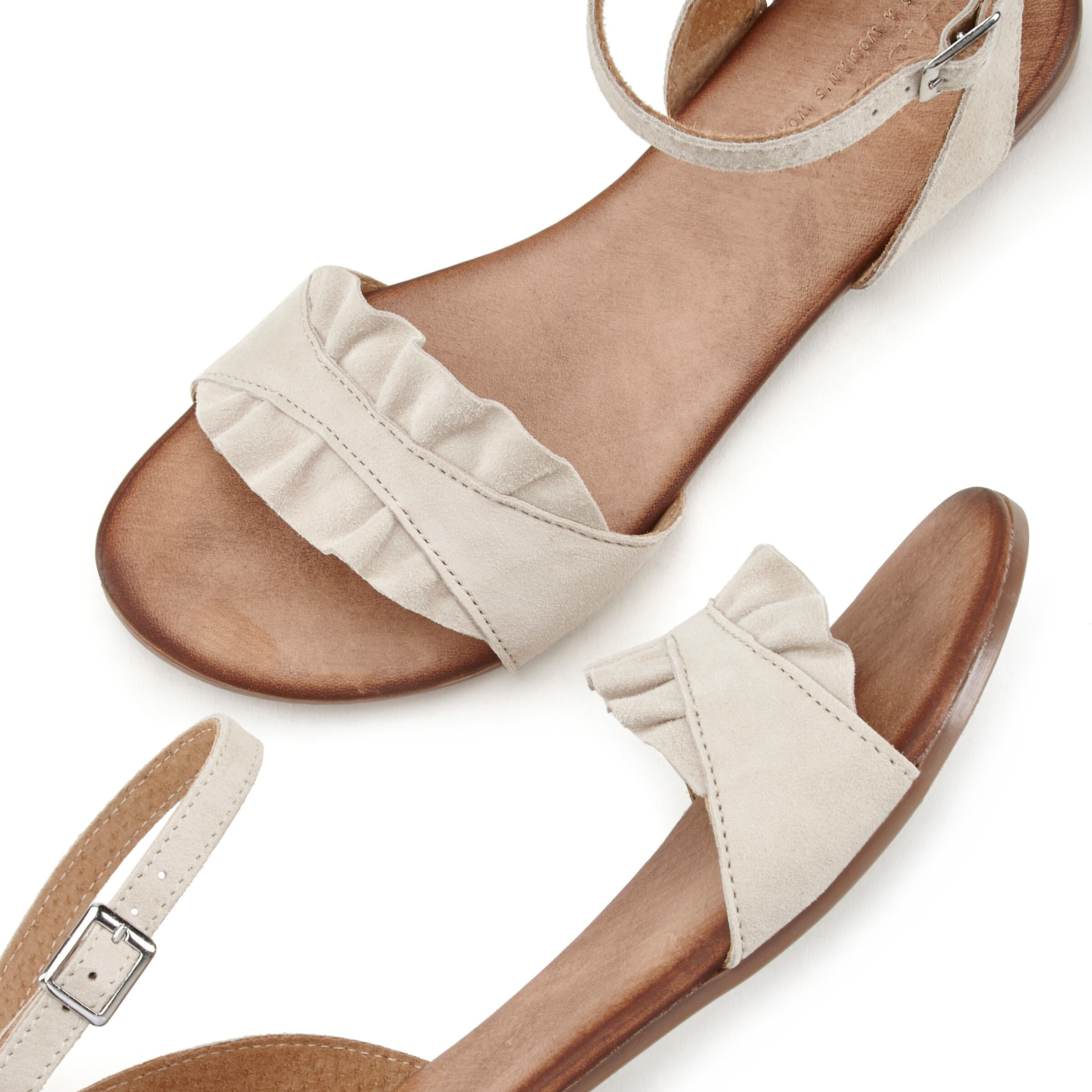 LASCANA Sandale in beige