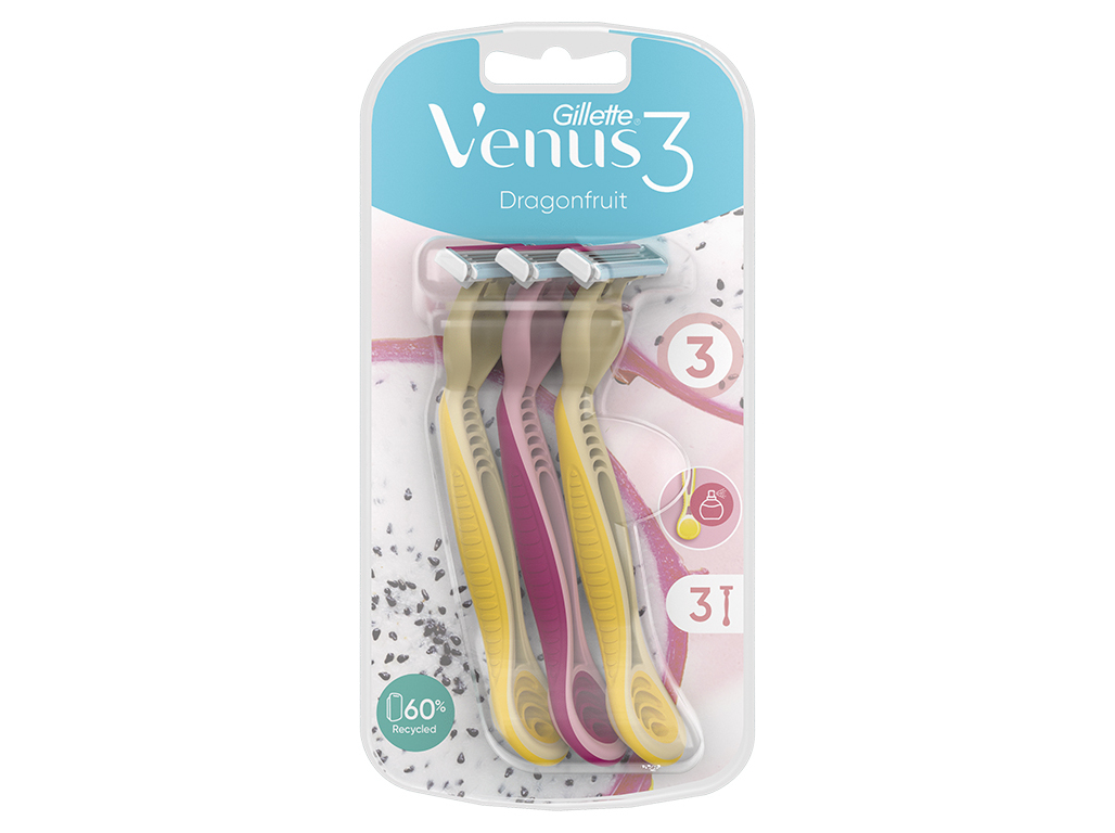 Máquina Depilatória Descartável Dragonfruit Venus 3 un