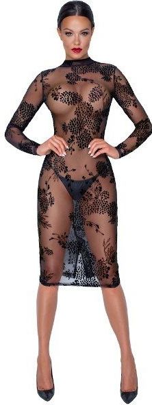 Velvet Floral Powernet Jurkje