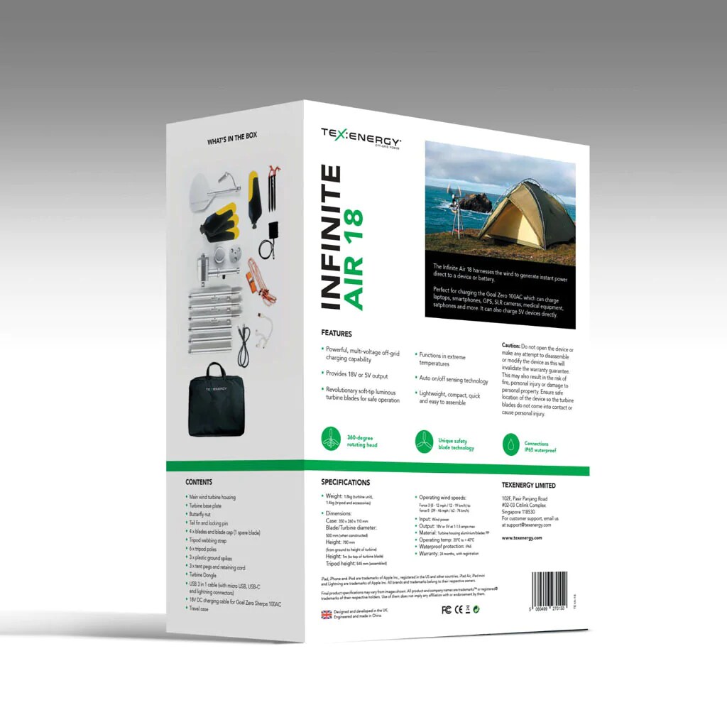 TexEnergy Infinite Air 18 Windrad