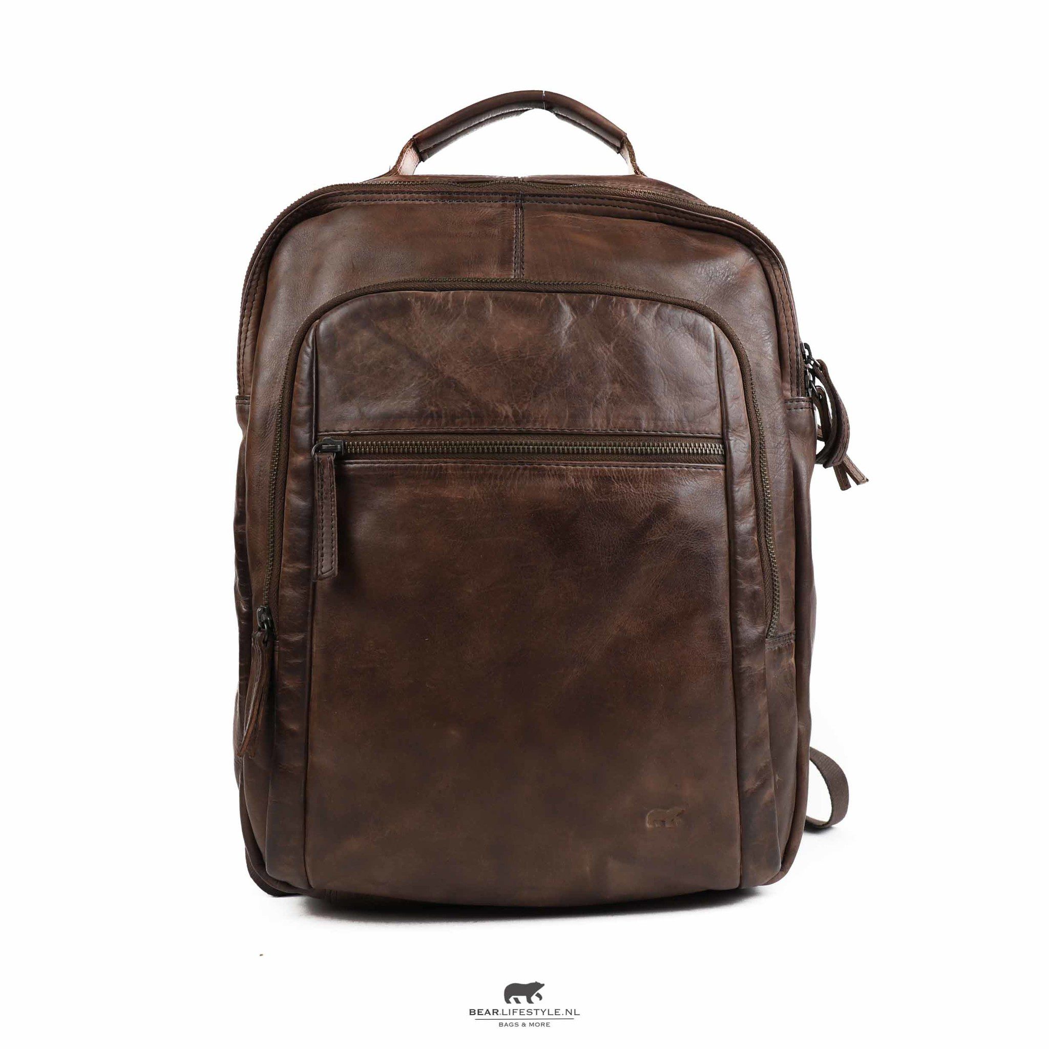 Bear Design Cow Lavato Rugzak Ties 17,3 inch Bruin CL40848