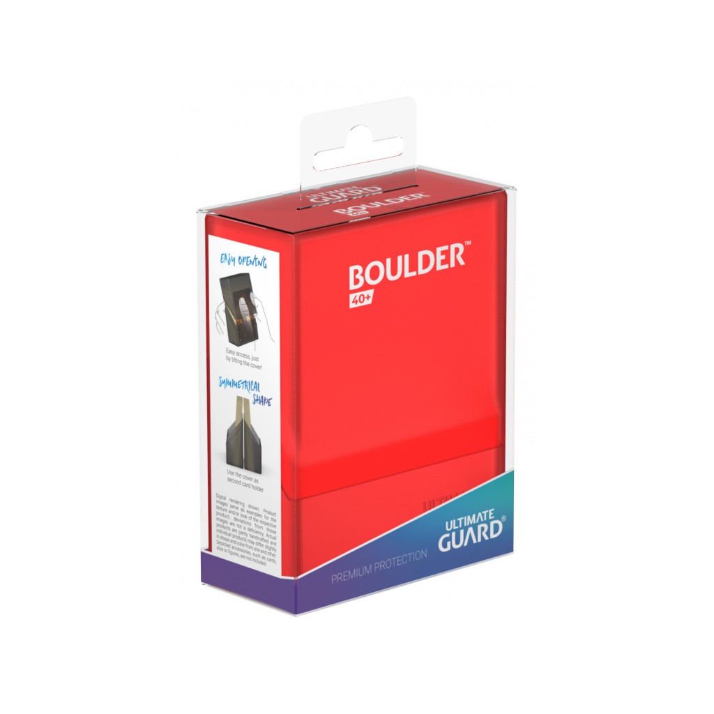 Ultimate Guard Boulder™ Deck Case 40+ taille standard Ruby
