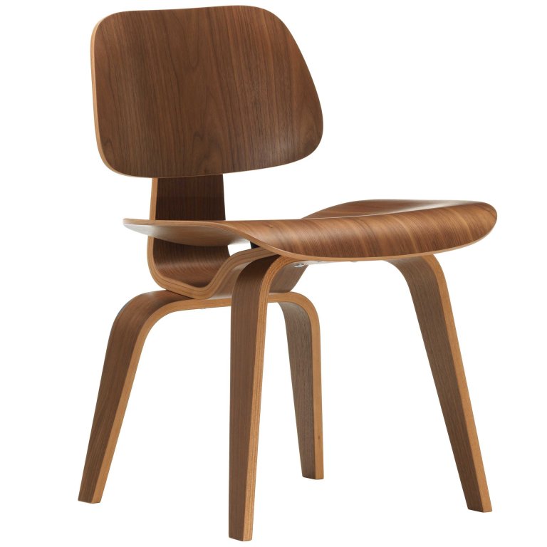 Vitra DCW stoel notenhout zwart gepigmenteerd