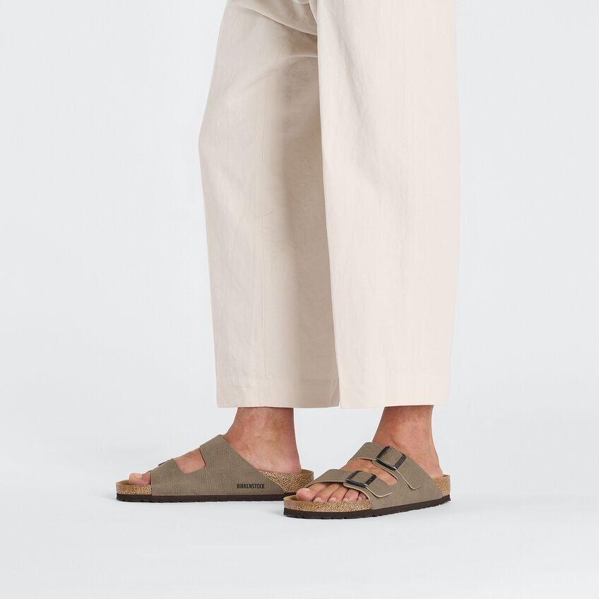 Birkenstock Sandale Arizona Synthetic Vegan - Marron