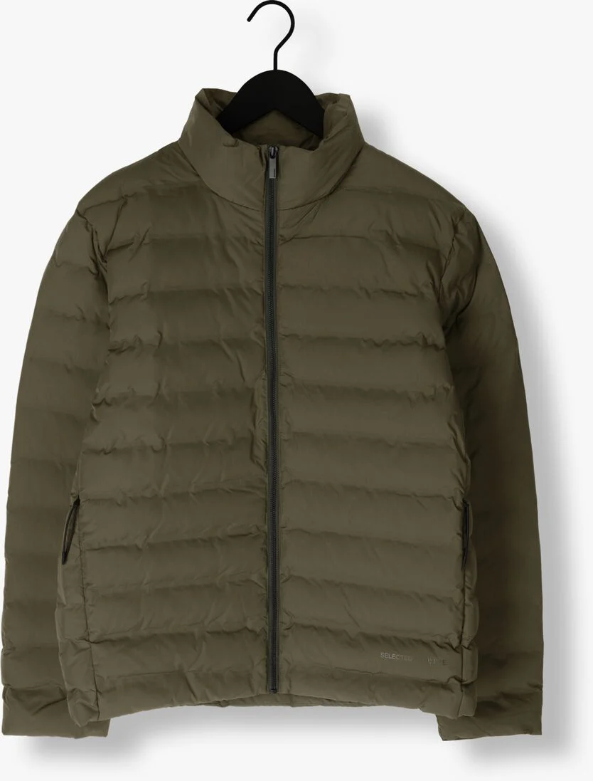 SELECTED HOMME donkergroene selected homme gewatteerde jas slhbarry quilted jacket b noos