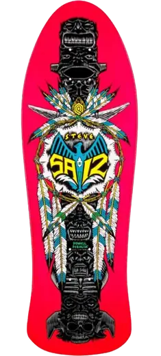 Powell Peralta Steve Saiz Totem Skateboard Deck - Decks Cruiser Boards