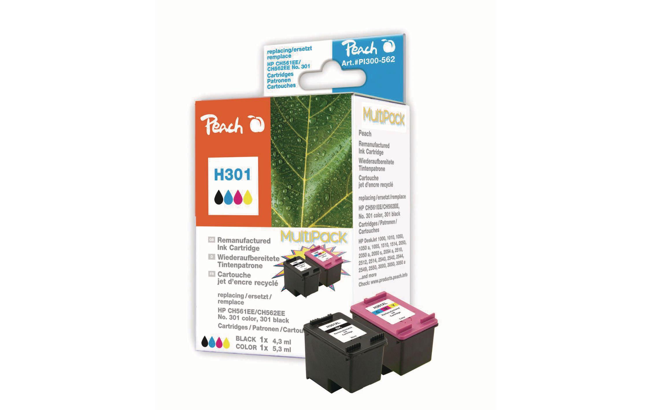 Tintenset HP Nr. 301 BK, ColorDruckertinte, 1x Schwarz, 1x Color