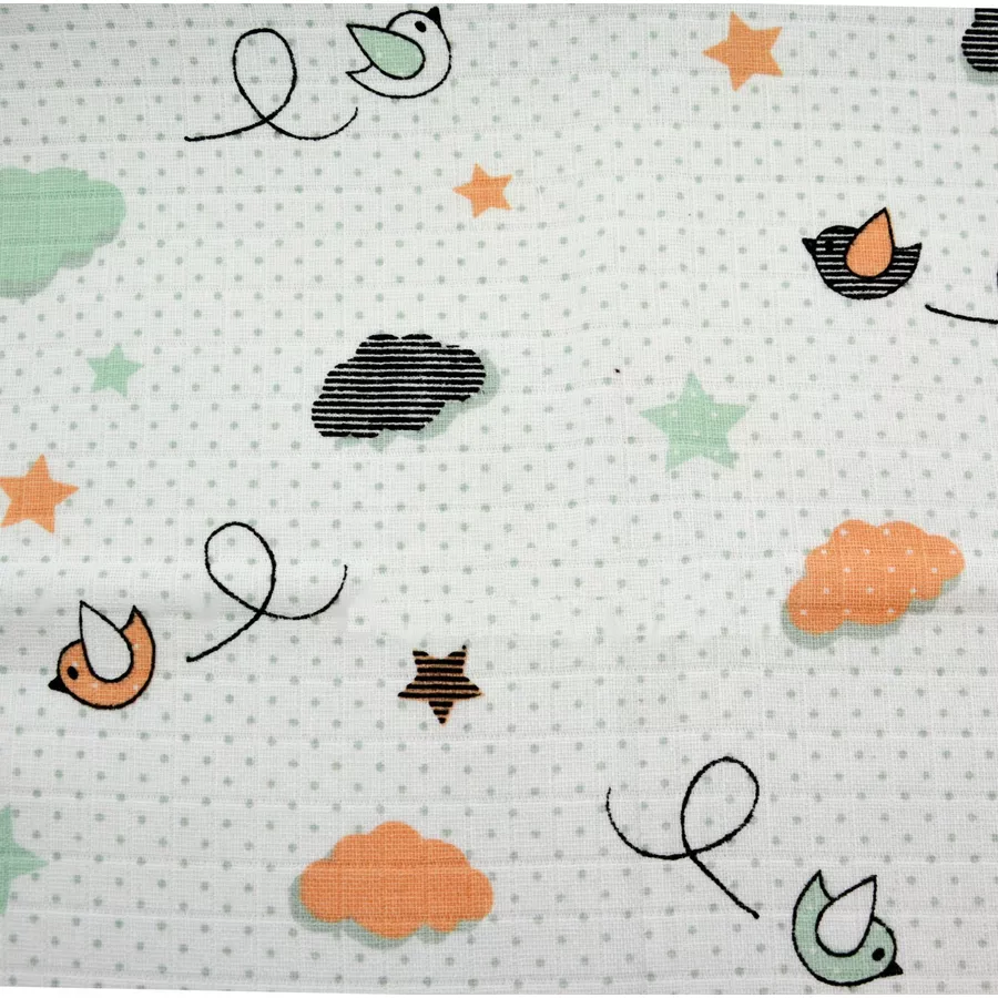 M.M.C. Mullwindel 10 PACK Mix 80x70 cm Mulltücher Unisex Tiere