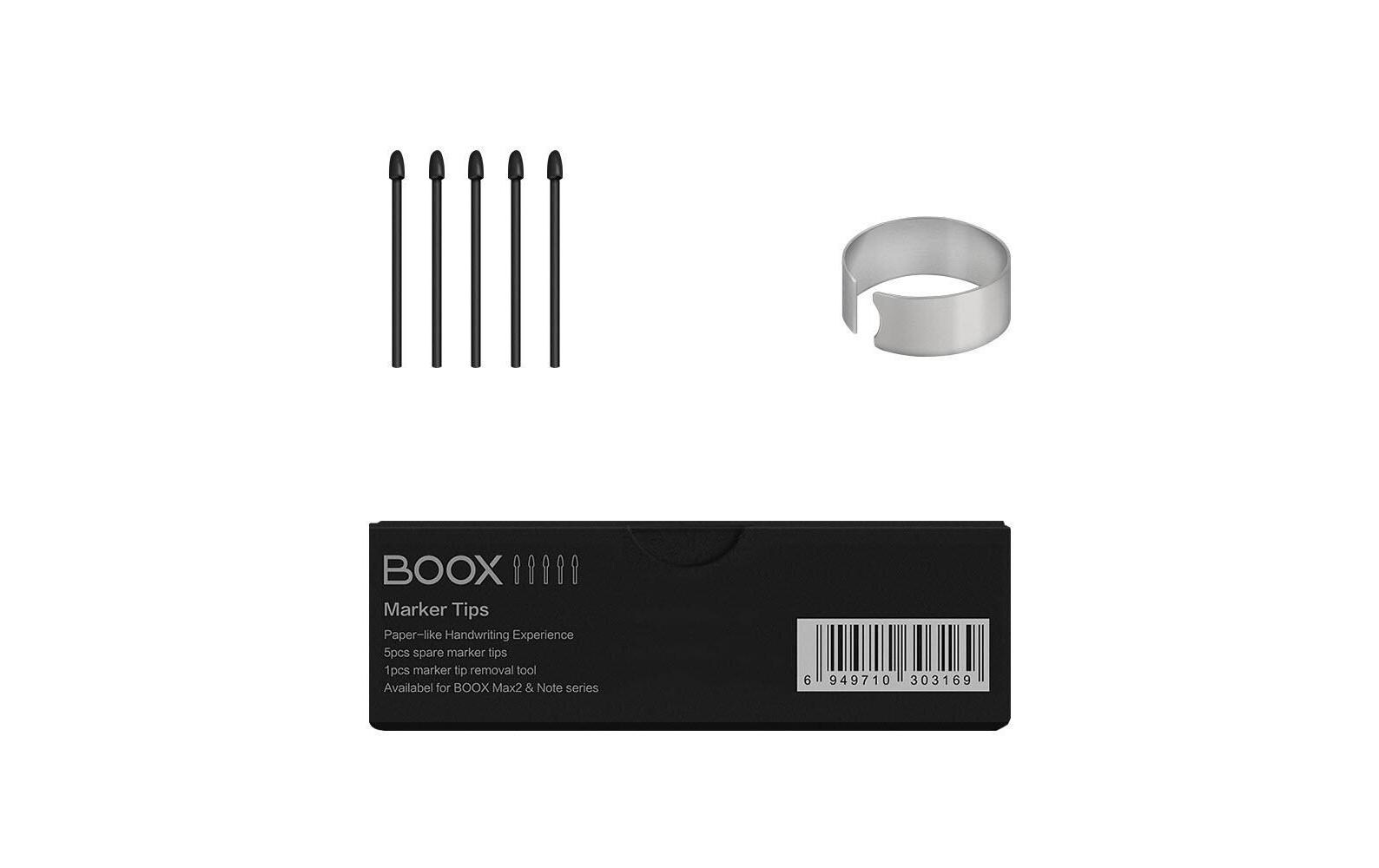 Eingabestiftspitze Boox Stylus Pen Tips 5 Stk schwarzErsatzspitzen zu Onyx Boox Stylus