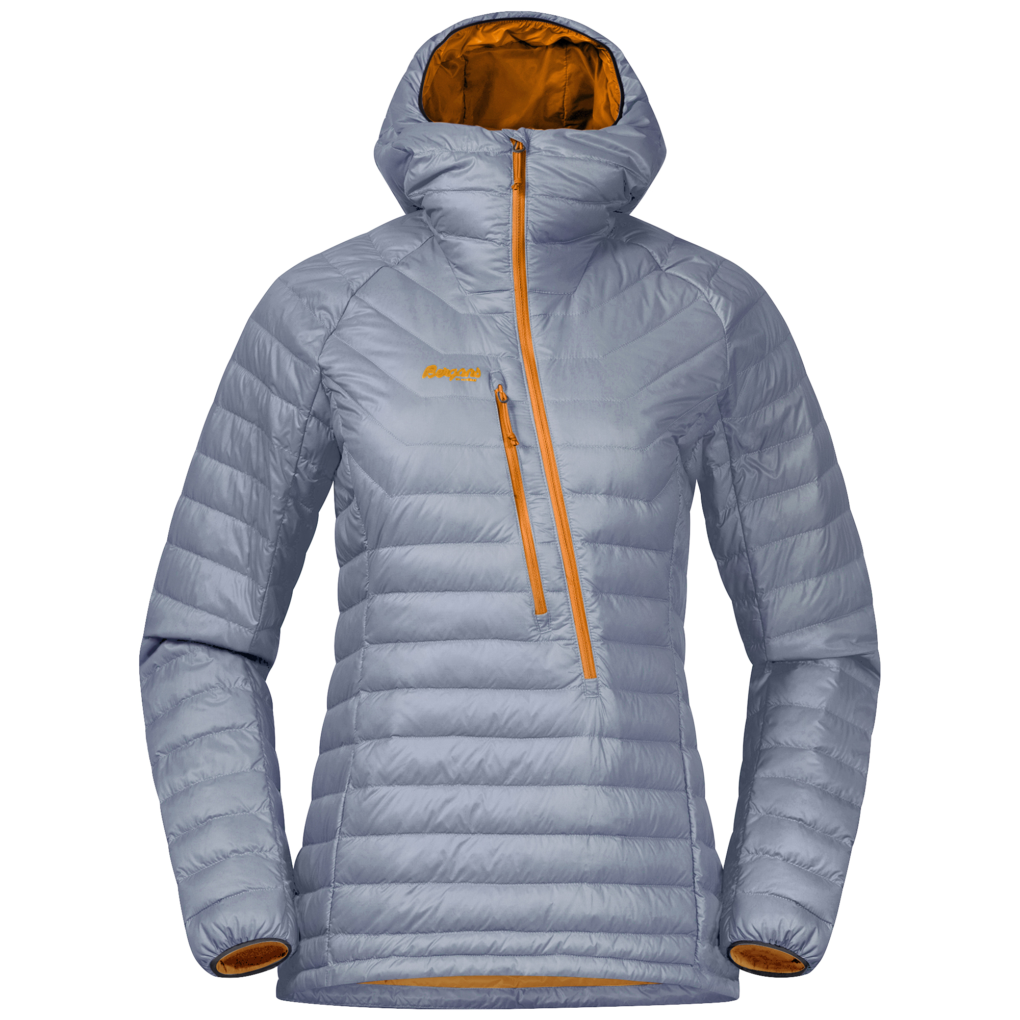 Cecilie Down Light Anorak Dame Misty Sky Blue/Lush Yellow