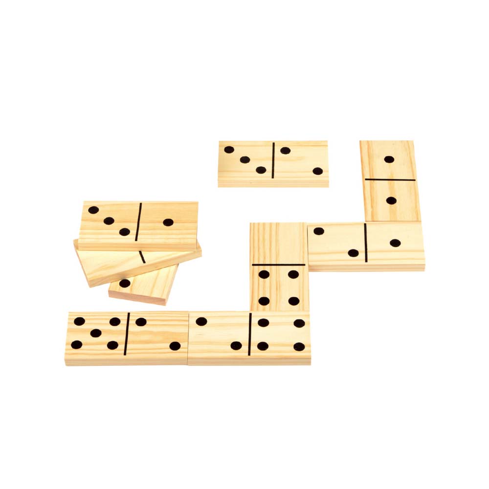 Dominospiel XXL Holz 28-teilig