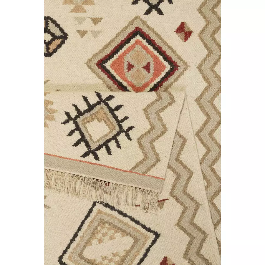 Green Looop Kelim Teppich Brionne beige