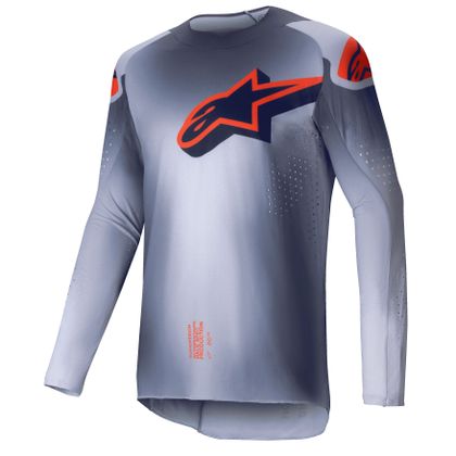 Maillot cross Alpinestars SUPERTECH - LIPAN 2025 - Gris / Orange