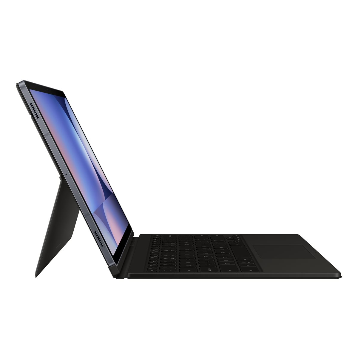 Galaxy Tab S10  Plus / S9 FE  Plus / S9  Plus Book Cover Tasche mit Tastatur (EF-DX825BBEGSW) - Schwarz
